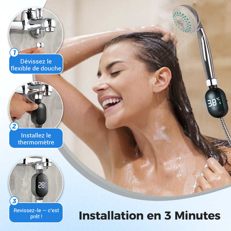 💧Douche thermometer🌡️ Plus de devinettes - Température instantanée ! 🚿