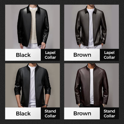 ❄️Soldes d'hiver : 50 % de réduction🔥Veste en Cuir PU Classique pour Homme