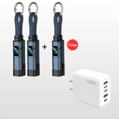 🔥PROMOTION EXCEPTIONNELLE : 50 % DE RÉDUCTION🔥Câble de recharge 4-en-1 avec écran numérique et porte-clés