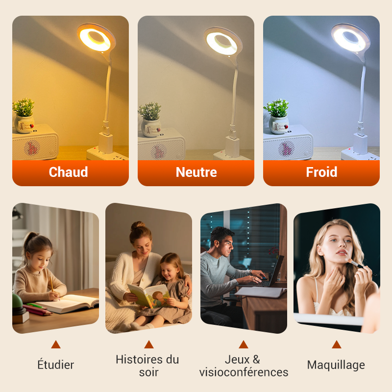 🏆Lampe LED USB à commande vocale haute technologie⚡👑
