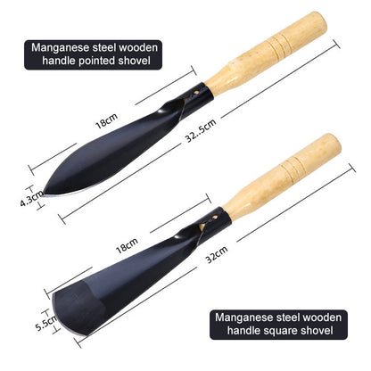 Outils de jardinage – Pelle à désherber, Transplantoir et Râteau