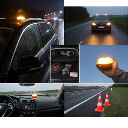 Bande lumineuse stroboscopique V16 avec aimant puissant à la base de la batterie