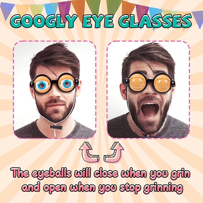 🔥SOLDES DE NOËL 50 % DE RÉDUCTION !!🏆Vente flash💥Lunettes amusantes avec mécanisme d'œil qui cligne🥸