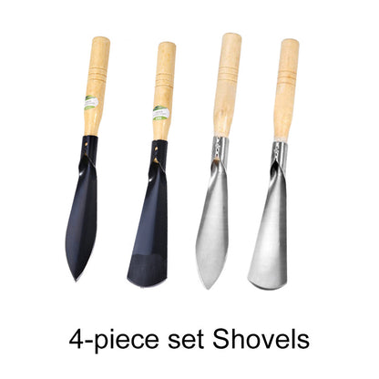 Outils de jardinage – Pelle à désherber, Transplantoir et Râteau
