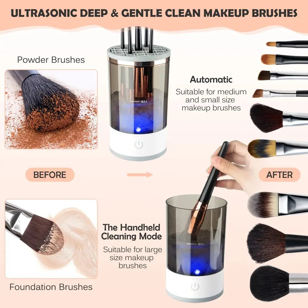 Nettoyant pour pinceaux de maquillage électrique (ACHETER 2 LIVRAISON GRATUITE)