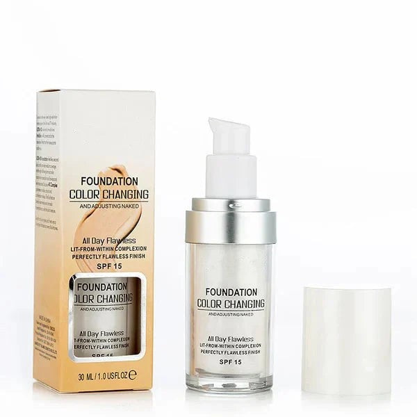🎁 ACHETEZ 1, OFFERT 1 ! 🧴 Fond de Teint Intelligent – Change de Couleur pour S’Adapter à Votre Teint, Formule Hydratante & Légère pour Peaux Matures ✨📦