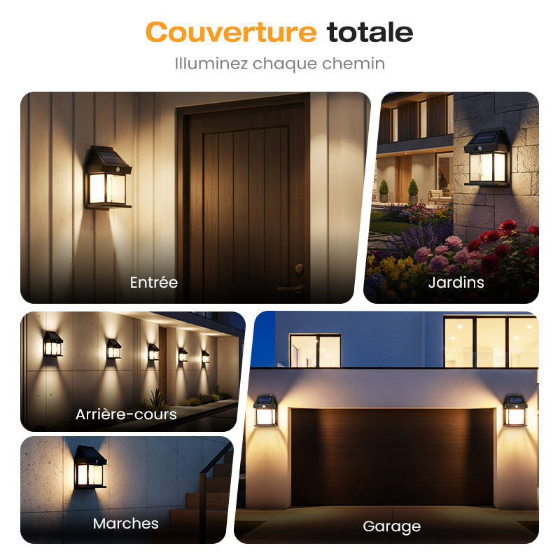 Black Friday : -50% sur TOUT ! 🔥Applique murale solaire à détecteur de mouvement en tungstène