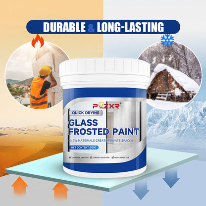 🎁 50% DE RÉDUCTION ! 🔥 Peinture pour Verre Dépoli 2025 – Séchage Rapide, Résistante à l’Eau & Effet Givré Élégant 🌫️✨