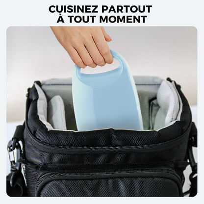 🔥 50% OFF INSTANTANÉ ! 🥪 Machine à Sandwich Multifonction - Chauffage Rapide, Design Compact Bleu/Blanc pour Cuisine et Bureau 💙⚡