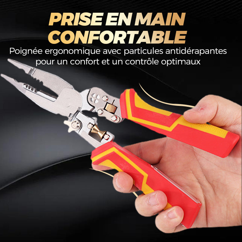 ✅Pince à Dénuder 8-en-1 avec Testeur de Tension🧰