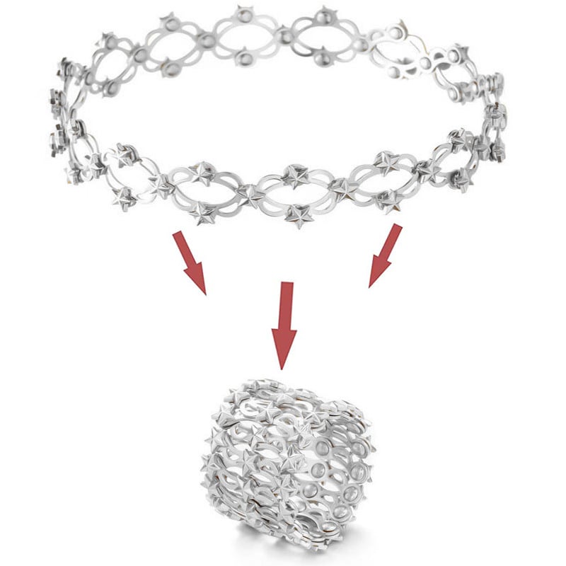 💕50% de réduction🎁Cadeau parfait : Bracelet transformable avec breloque CZ étincelante 💎