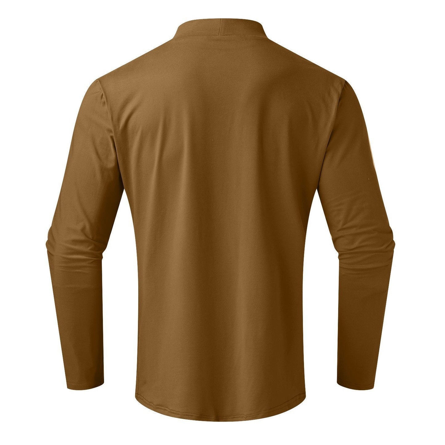 T-shirt à manches longues et col montant pour hommes