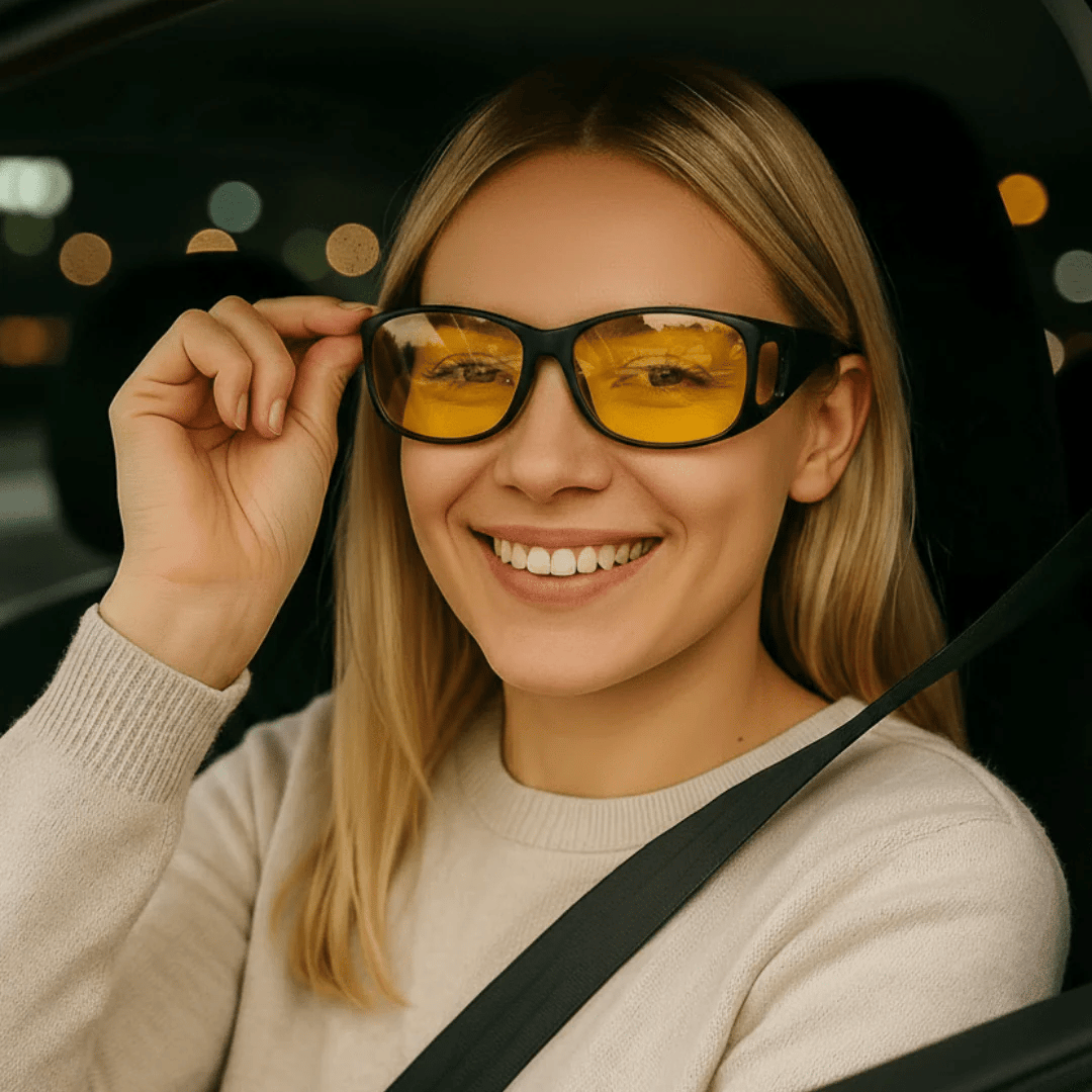 🕶️55% DE RÉDUCTION MAINTENANT🎁Lunettes de Conduite Nuit - Verres Polarisés & Anti-Reflets, Vision Claire et Sécurisée pour la Nuit ✨