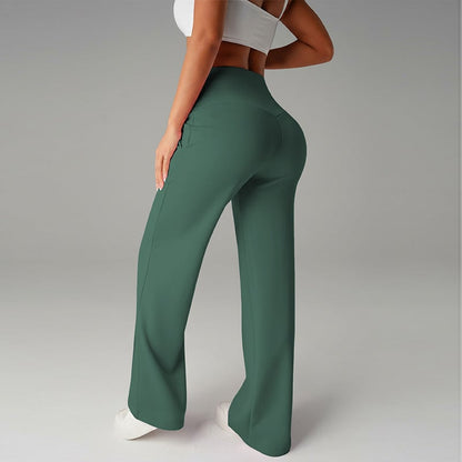 ⏰ 50% de réduction ! 💫 Pantalon droit ample uni pour femme – Confort & Élégance quotidienne ❄️👖