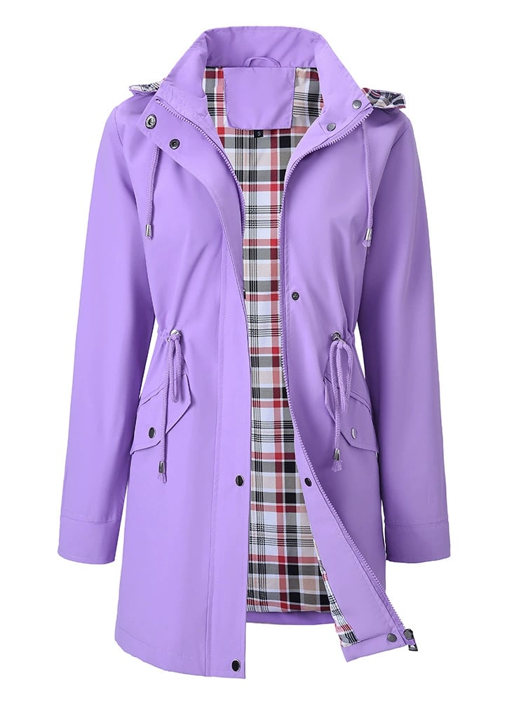 🍂Soldes d'automne 50 %💗🧥Veste imperméable à carreaux ultime pour femmes🍃