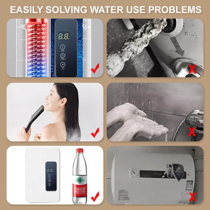 🔥 60% DE RÉDUCTION ! ✨ Chauffe-eau Instantané sans Réservoir - Design Compact avec Contrôle de Température Numérique pour Économie d'Énergie ⚡🚿