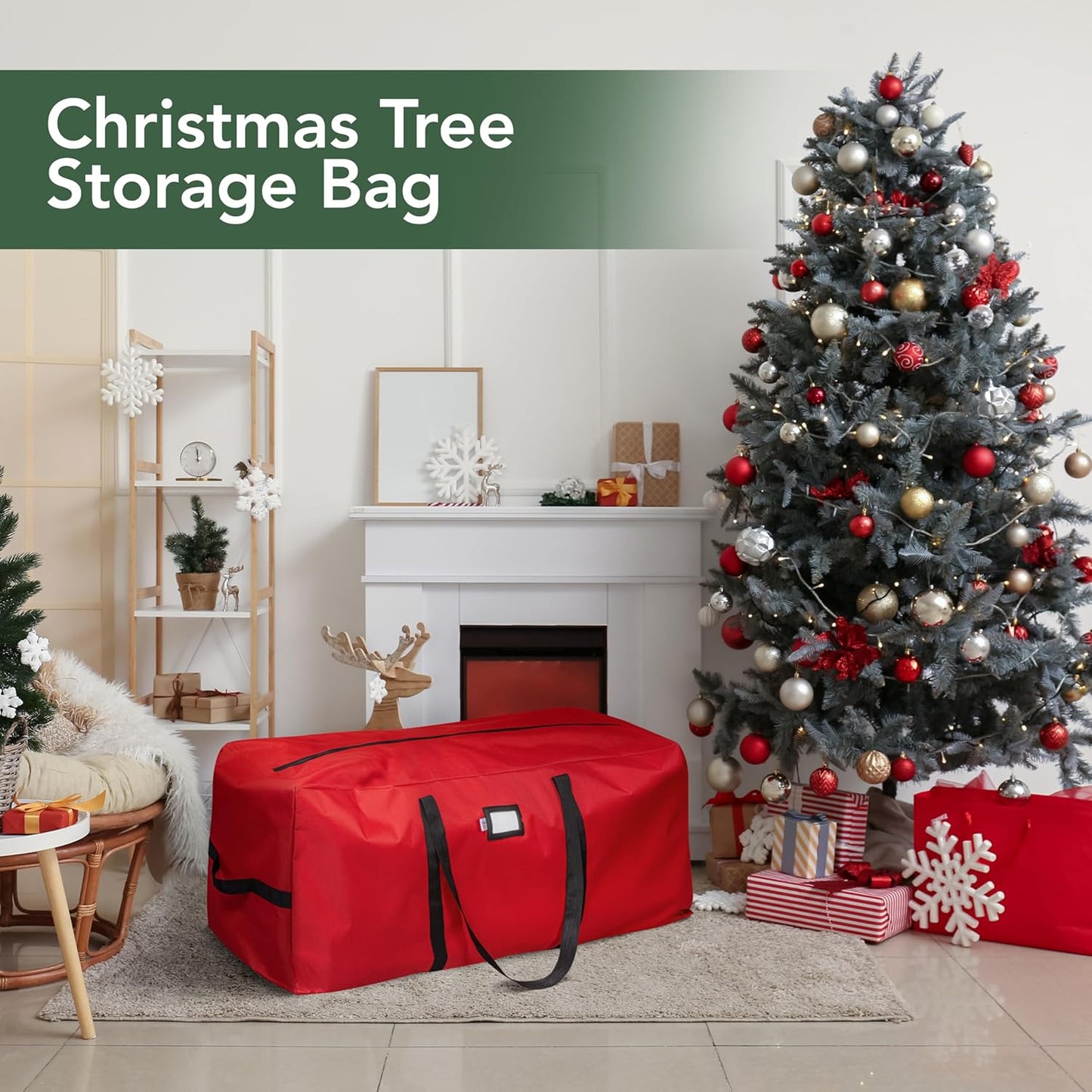 🎄 50% DE RÉDUCTION MAINTENANT ! 🎅 Sac de Rangement Imperméable pour Sapin de Noël – Durable, Transport Facile & Protection Maximale 🎁