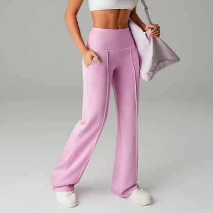 ⏰ 50% de réduction ! 💫 Pantalon droit ample uni pour femme – Confort & Élégance quotidienne ❄️👖