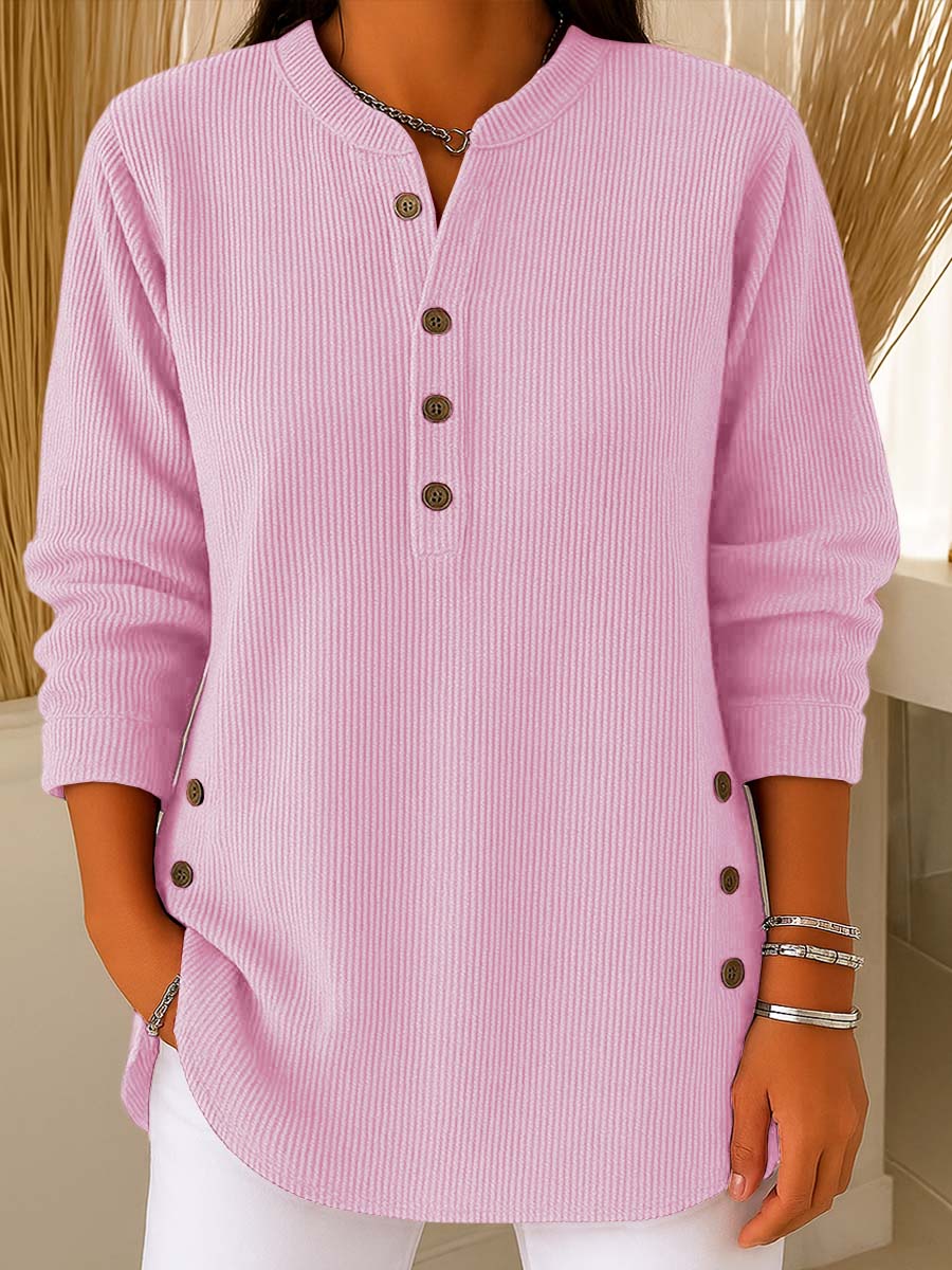 💃Pull décontracté à manches longues et col rond, couleur unie, en maille ample, pour femme.
