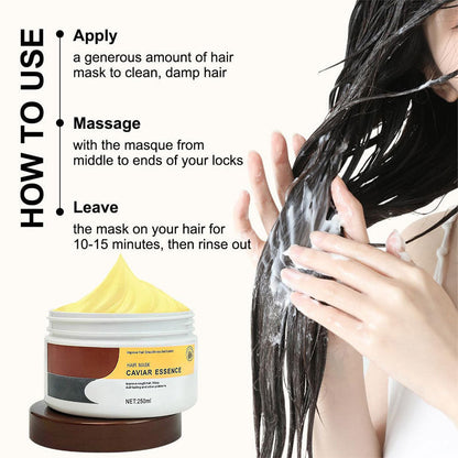 Masque capillaire – Réparation intense et hydratation pour cheveux secs