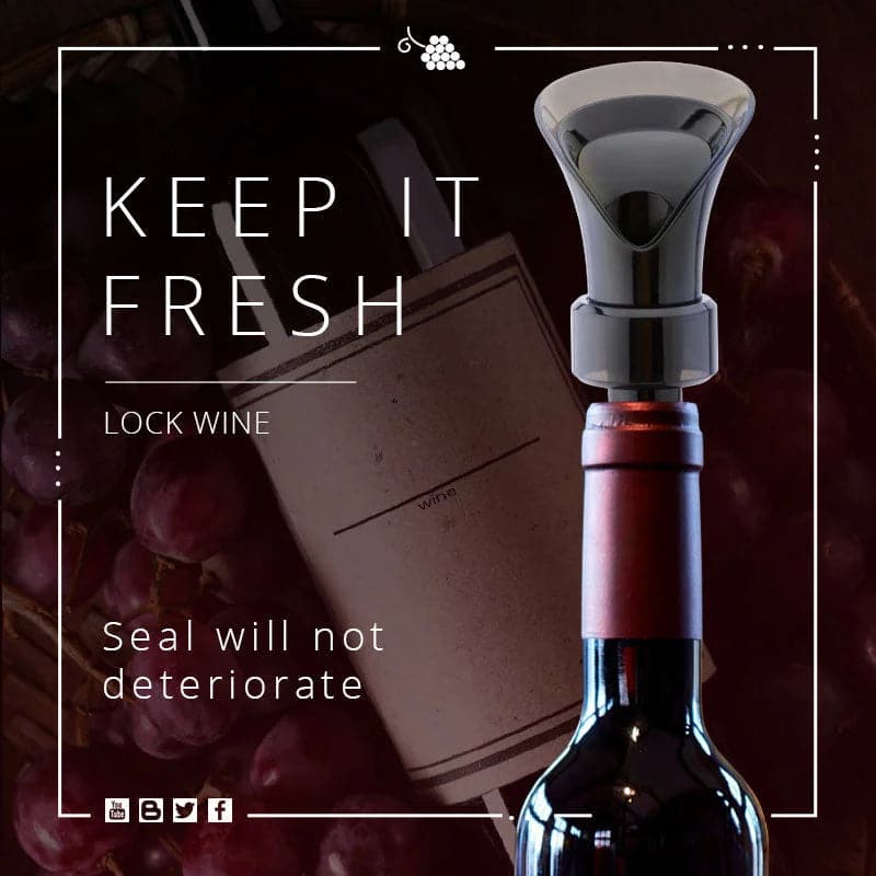 Bouchon de vin rouge 2 en 1 (2 achet¨¦s, 1 gratuit)