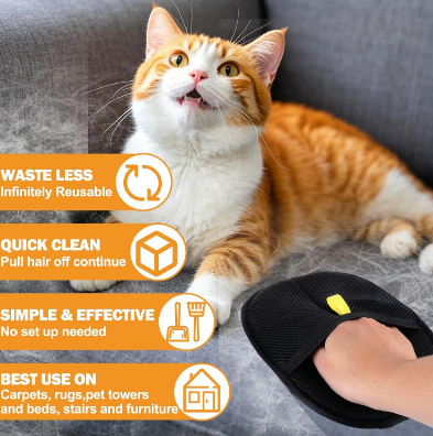 ✨️ Gants antistatiques pour l'épilation des animaux de compagnie