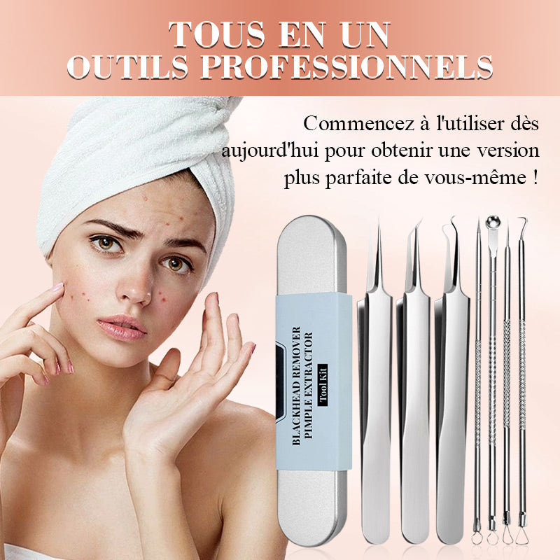 💓50% DE RÉDUCTION💥Kit d'Outils pour l'Extraction de Points Noirs et Boutons📢📢3 dernières heures : Grande vente⏰⏰