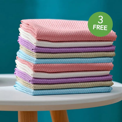 💥Tampon à récurer de nettoyage de style écailles de poisson - réutilisable