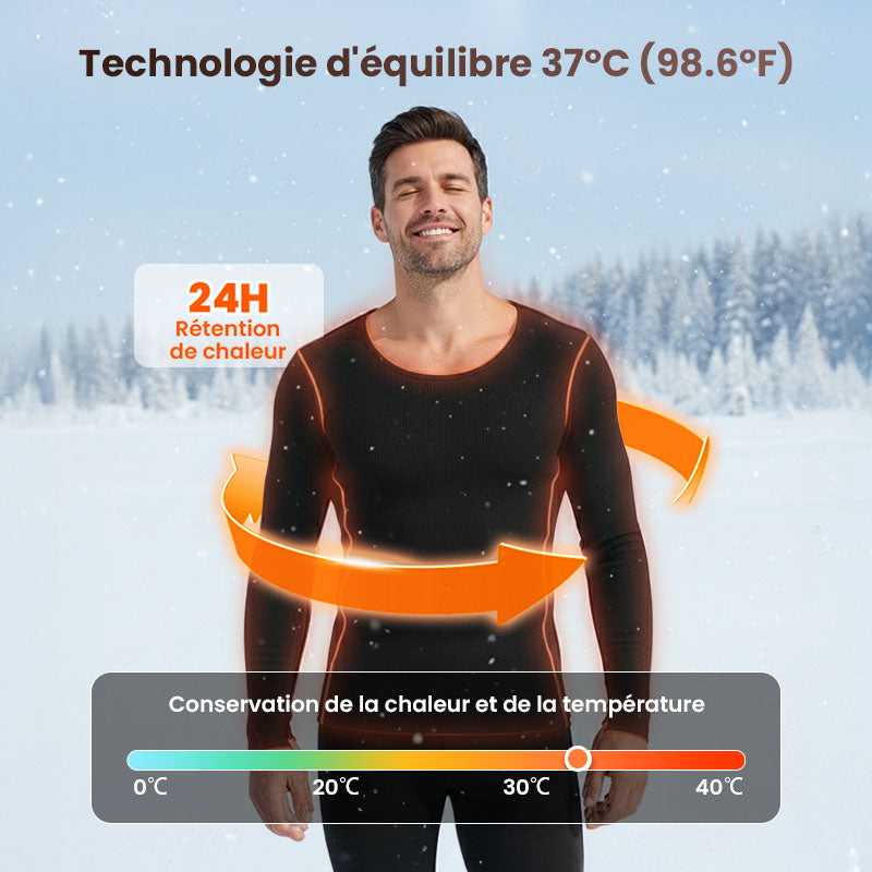 🩲 50% RÉDUCTION DERNIER JOUR! ✨ Sous-vêtements Thermiques Élastiques Sans Couture - Matière Respirante avec Soutien Léger pour un Confort Invisible Toute la Journée 🌸✨