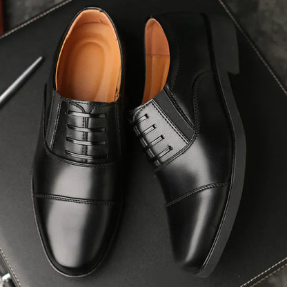 👞 60% DE RÉDUCTION ! 💼 Chaussures de Ville Homme en Cuir Léger – Style Affaires Élégant, Semelle Antidérapante & Respirante ✨