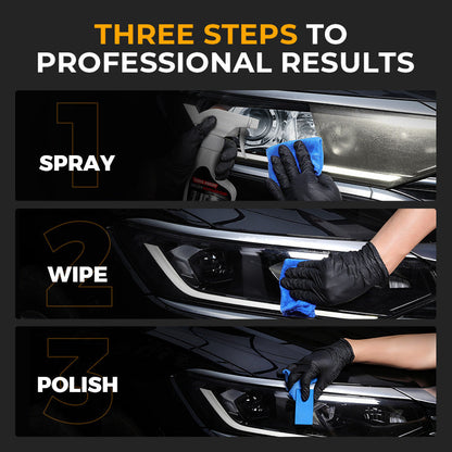 Restaureur de Phares Professionnel 180 ml avec Éponge 🧽🚗