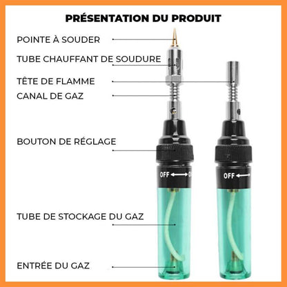 🥳Réduction de 50 %🔥Fer à souder portable 4 en 1 à gaz🔥