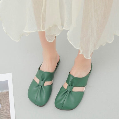 🔥Soldes d'été 52% de réduction👣Mules plates à découpes