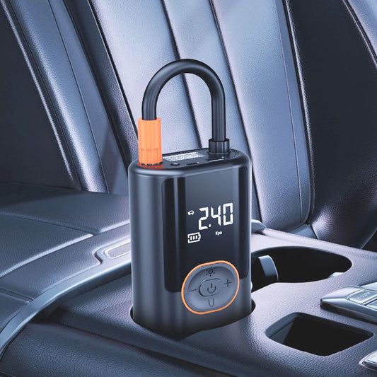 Gonfleur de Pneus de Voiture Portable Multifonction avec Lumière