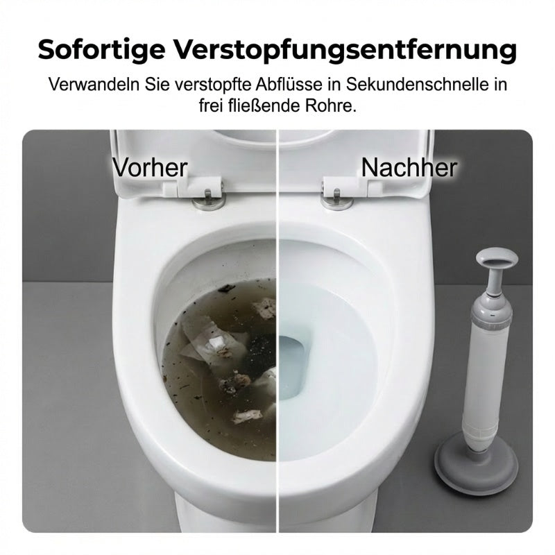 💎 Nettoyant haute pression pour canalisations de toilettes – Débouche instantané, sans produits chimiques, sans dégâts !