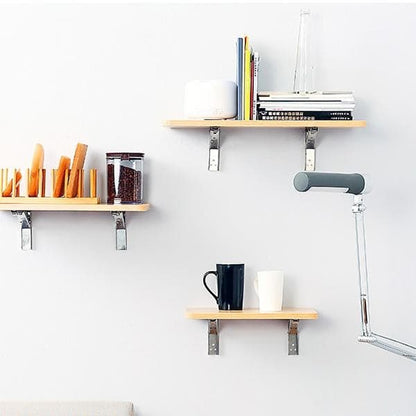 🛠️ 50% DE RÉDUCTION ! 📦 Supports d‘Étagère Pliants DIY – Installation Facile, Gain de Place & Ajustables 🔩