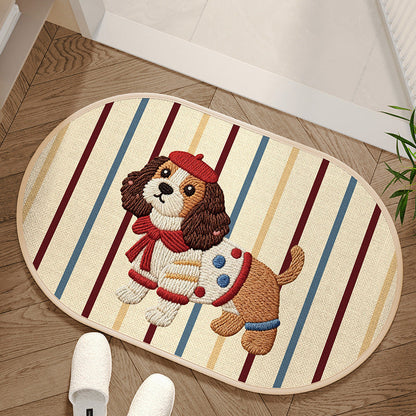 ⏳Limited-time 50% off⏰Absorbent Woven Bath Mat with Non-Slip Bottom🐶🐱