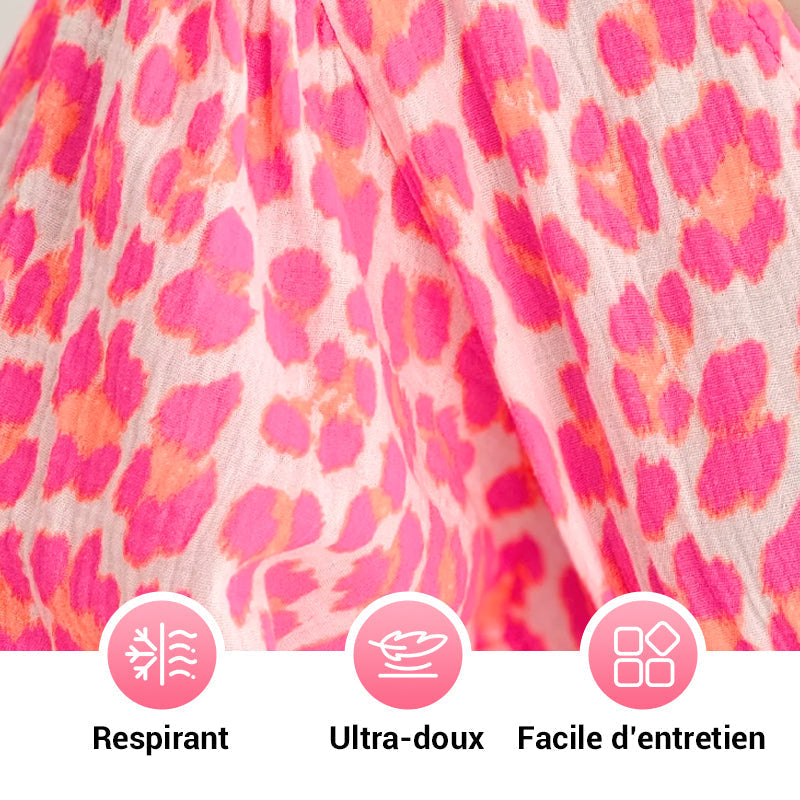 🎀🌸Robe imprimée à col V pour femme