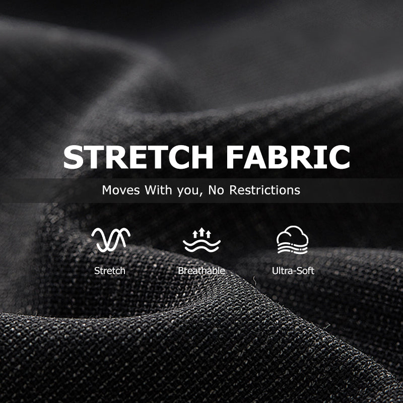 👖Pantalon slim décontracté pour homme, couleur unie + ceinture