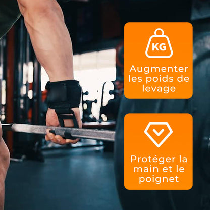 💎 49% DE RÉDUCTION ! 💎 Sangles de Poignet Robustes à Crochets pour Haltérophilie – Prise Ultrasécurisée, Confort Maximal & Support Musculaire Intensif