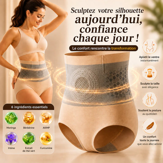 Slimoria™ Short Sculptant | Contrôle du Ventre Taille Haute Sans Coutures, Taille Affinée & Effet Push-Up Instantané en Quelques Secondes