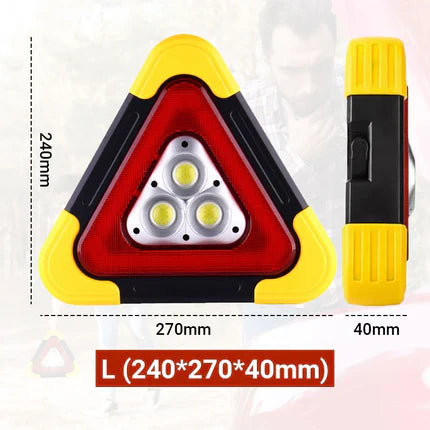 🚗Grande promotion - 49% de réduction🆘3-EN-1 Lampe de Signalisation d'Urgence Solaire Triangulaire pour le Bord de Route✨