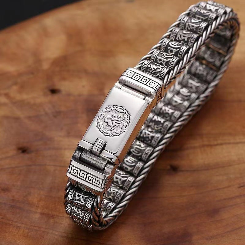 💎 60% DE RÉDUCTION ! 💎 Bracelet Roue de Prière Tibétaine – Argent 925, Porte-Bonheur & Cadeau Saint-Valentin