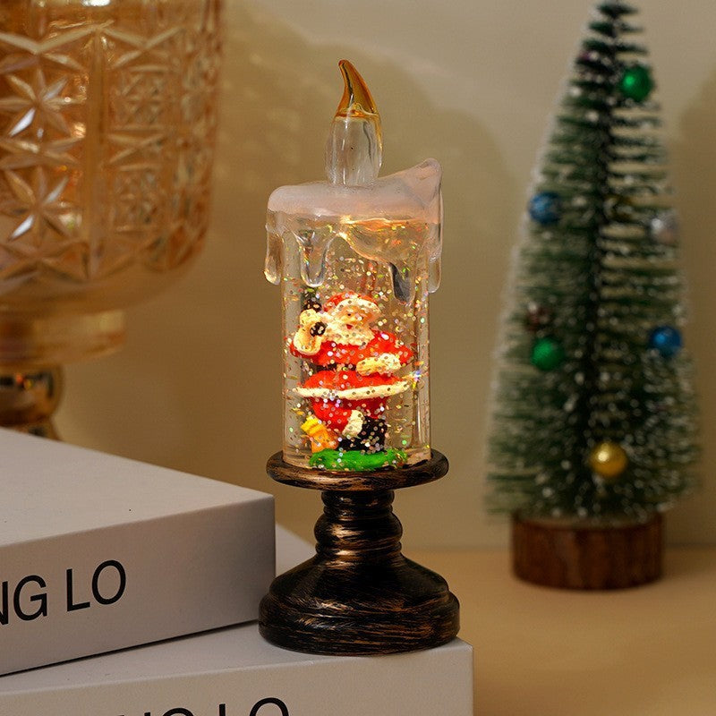 🎄 Promotion Exceptionnelle de Noël🎁Boule à neige de Noël lumineuse à piles avec bougie