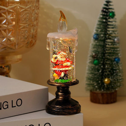 🎄 Promotion Exceptionnelle de Noël🎁Boule à neige de Noël lumineuse à piles avec bougie
