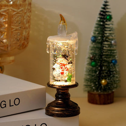 🎄 Promotion Exceptionnelle de Noël🎁Boule à neige de Noël lumineuse à piles avec bougie