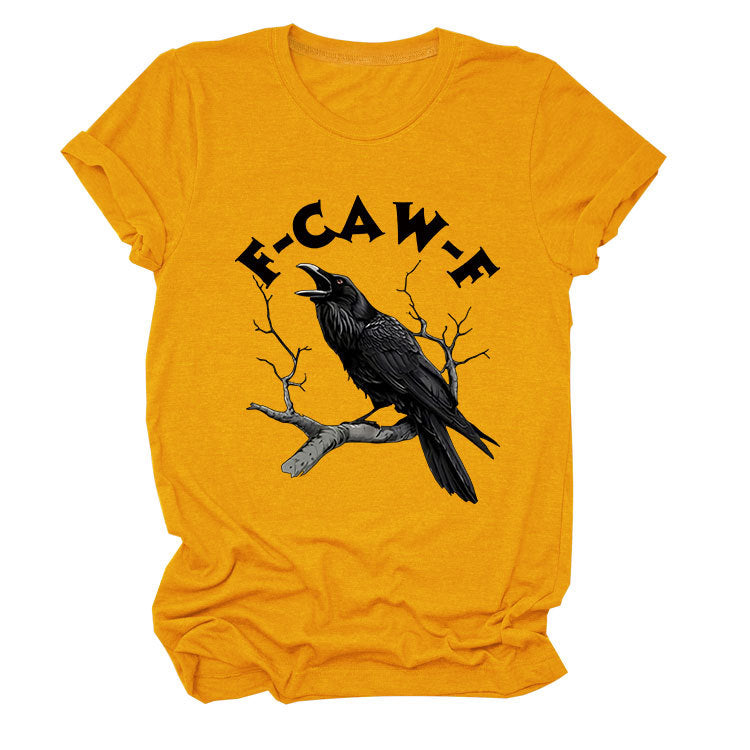 T-shirt Corbeau Amusant F-Caw-F