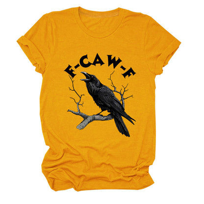 T-shirt Corbeau Amusant F-Caw-F