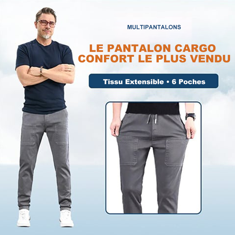 💥Dernier jour de soldes 50 % DE RÉDUCTION🏆MultiPants – Pantalon cargo résistant et extensible avec multiples poches