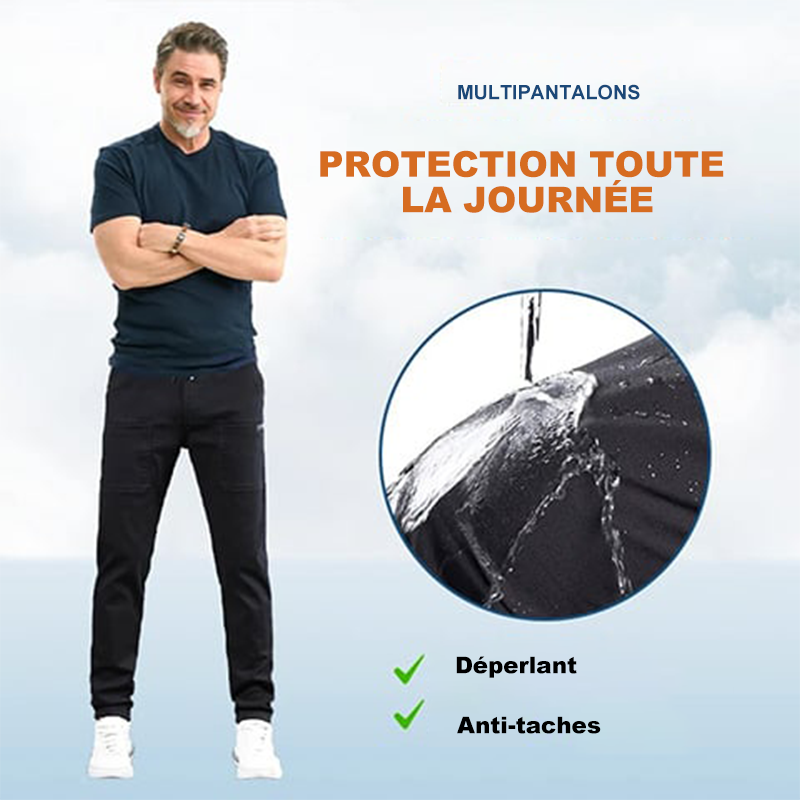 💥Dernier jour de soldes 50 % DE RÉDUCTION🏆MultiPants – Pantalon cargo résistant et extensible avec multiples poches